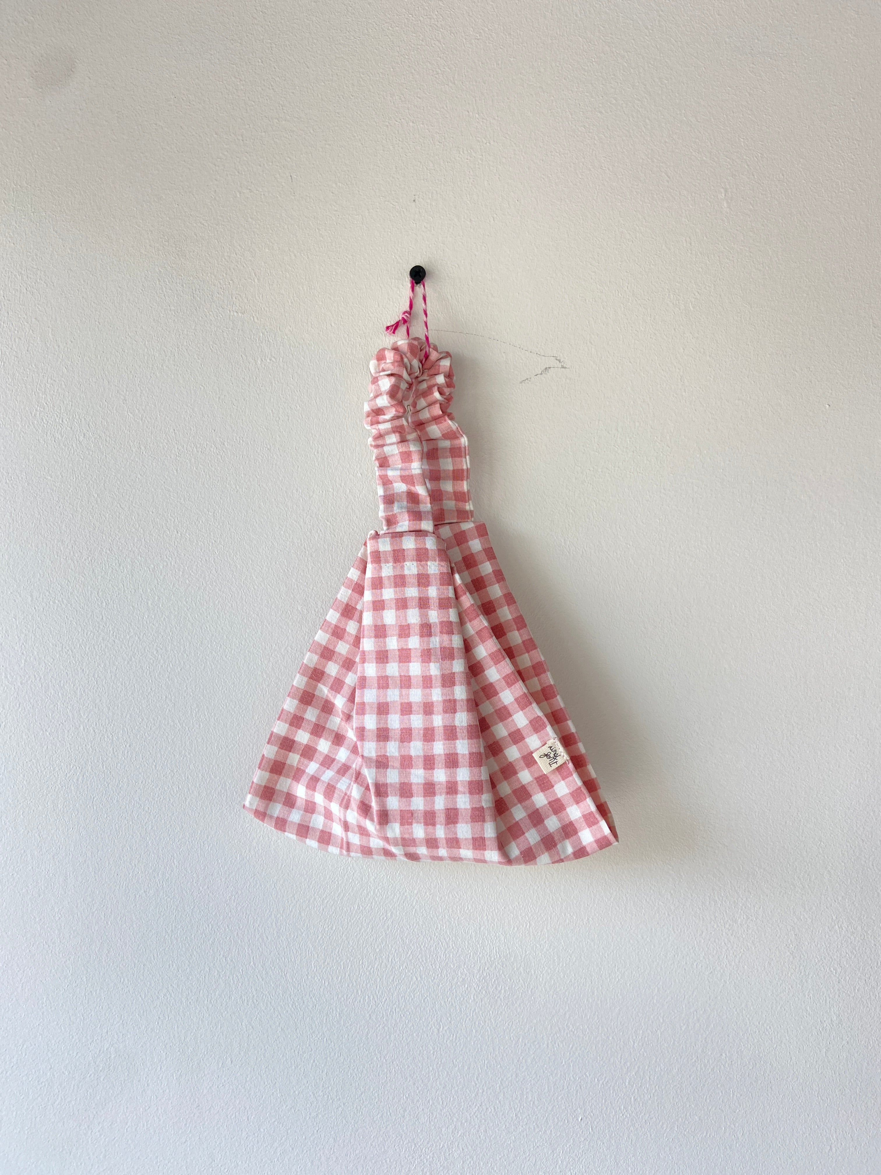 Le Bandana Élastique Vichy rose