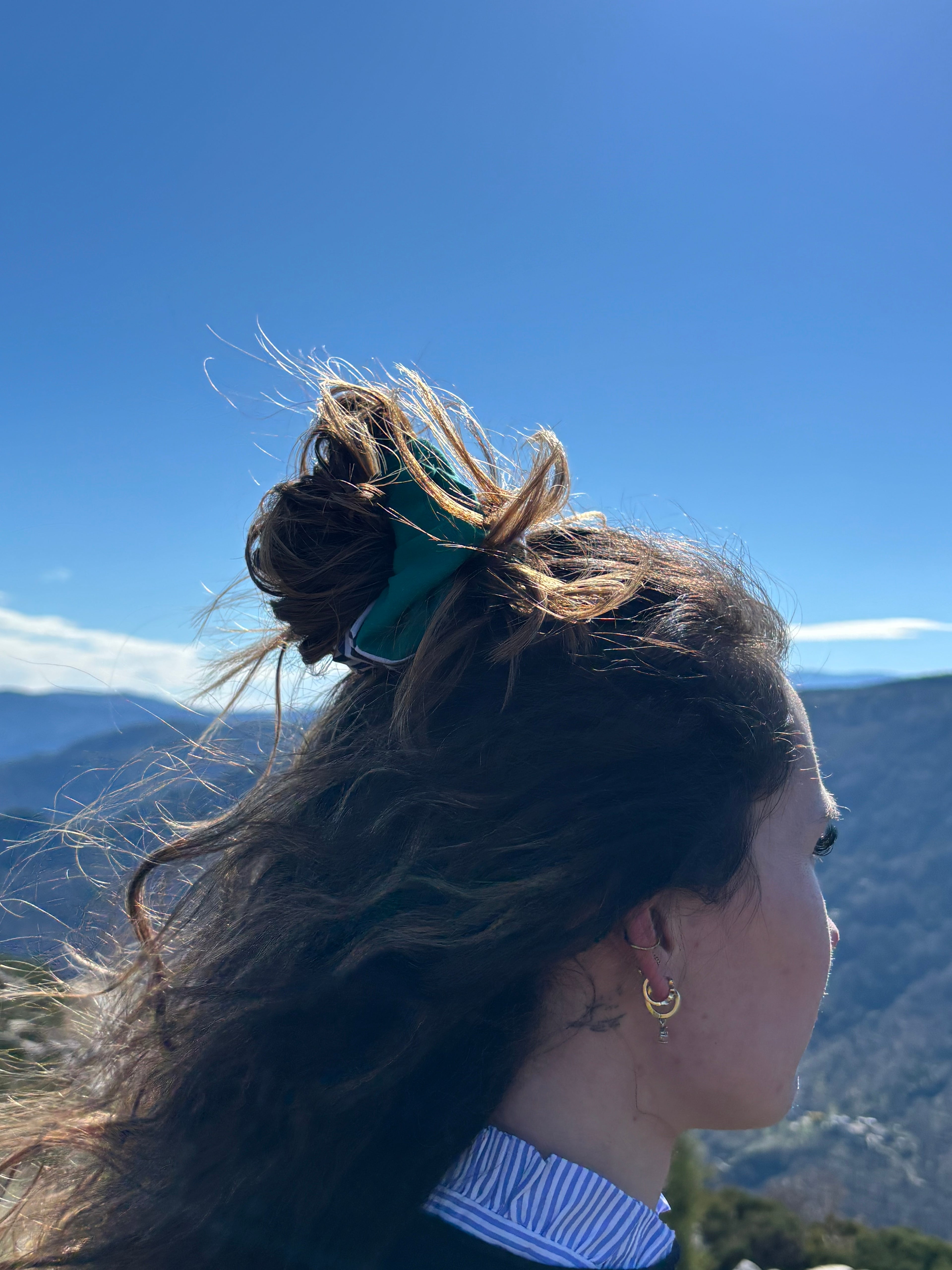 Chouchou rayé et vert