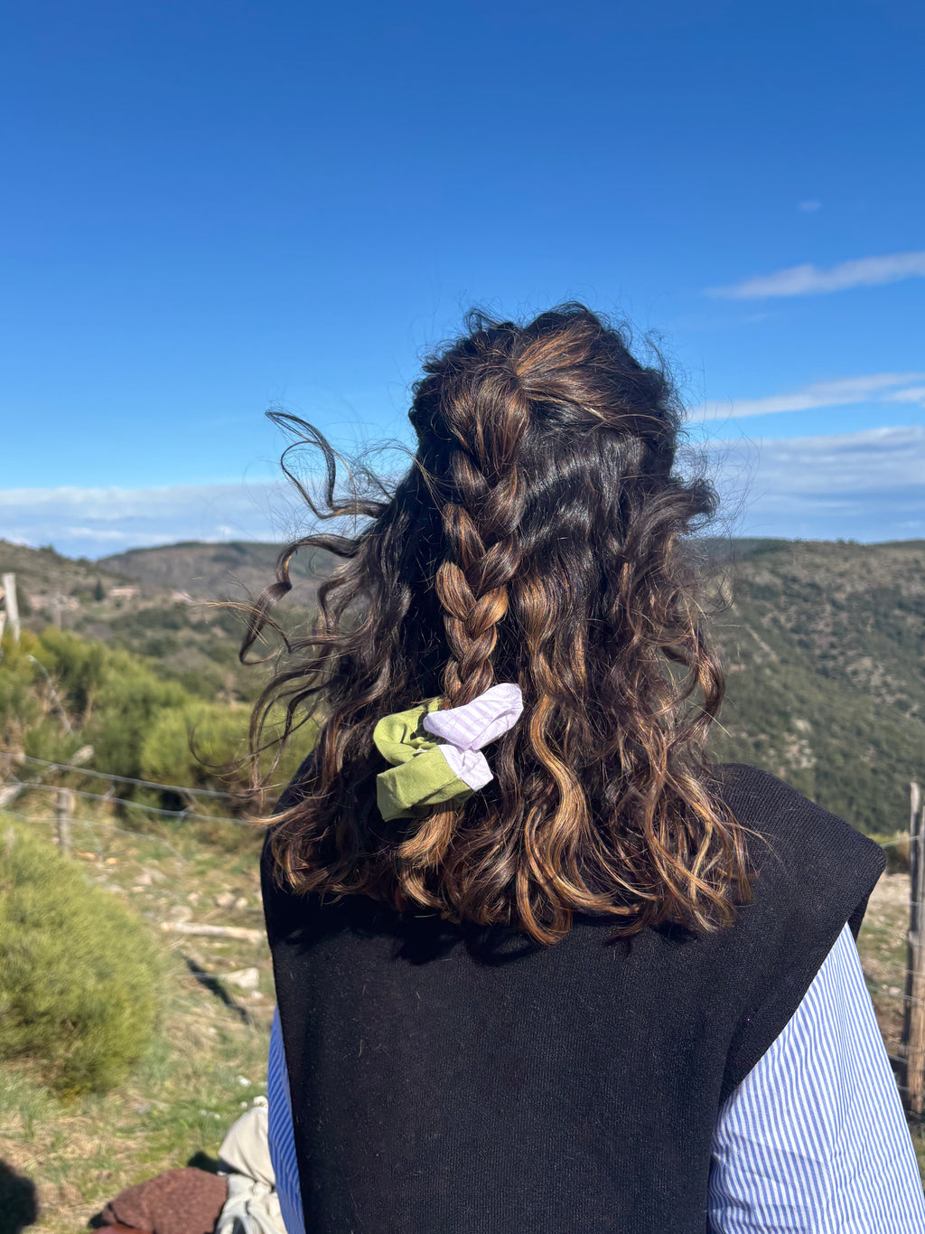 Le Chouchou vert et rayé rose