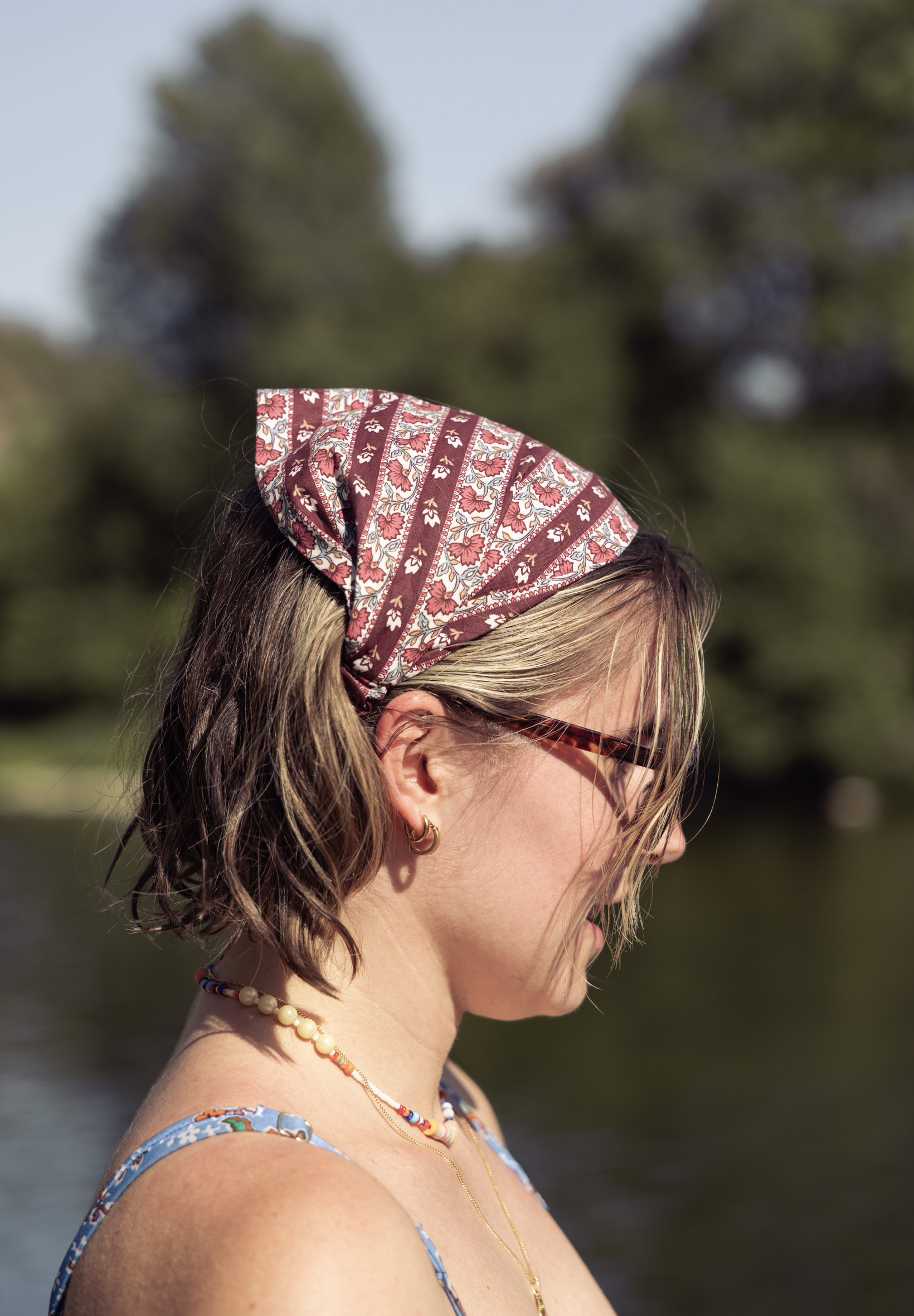 Le Bandana Élastique Bordeaux