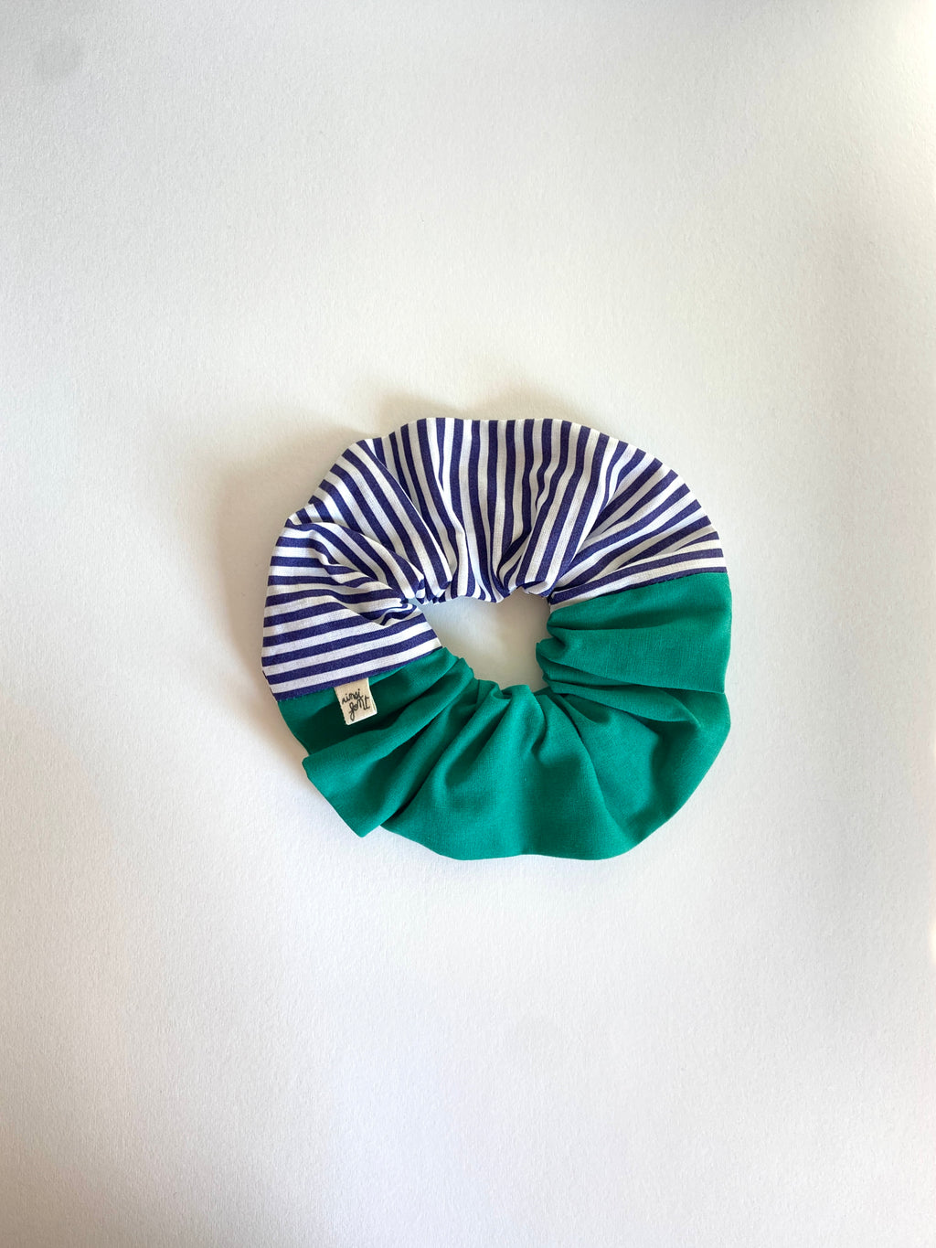 Chouchou rayé et vert