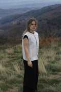 La Veste sans manches Blanche