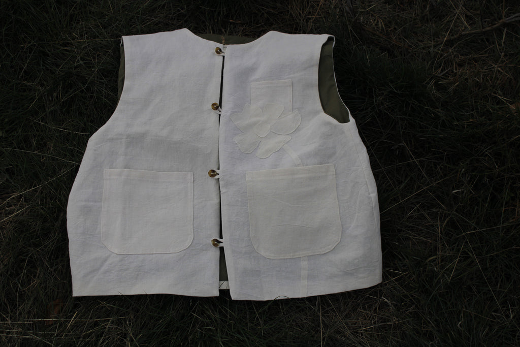 La Veste sans manches Blanche