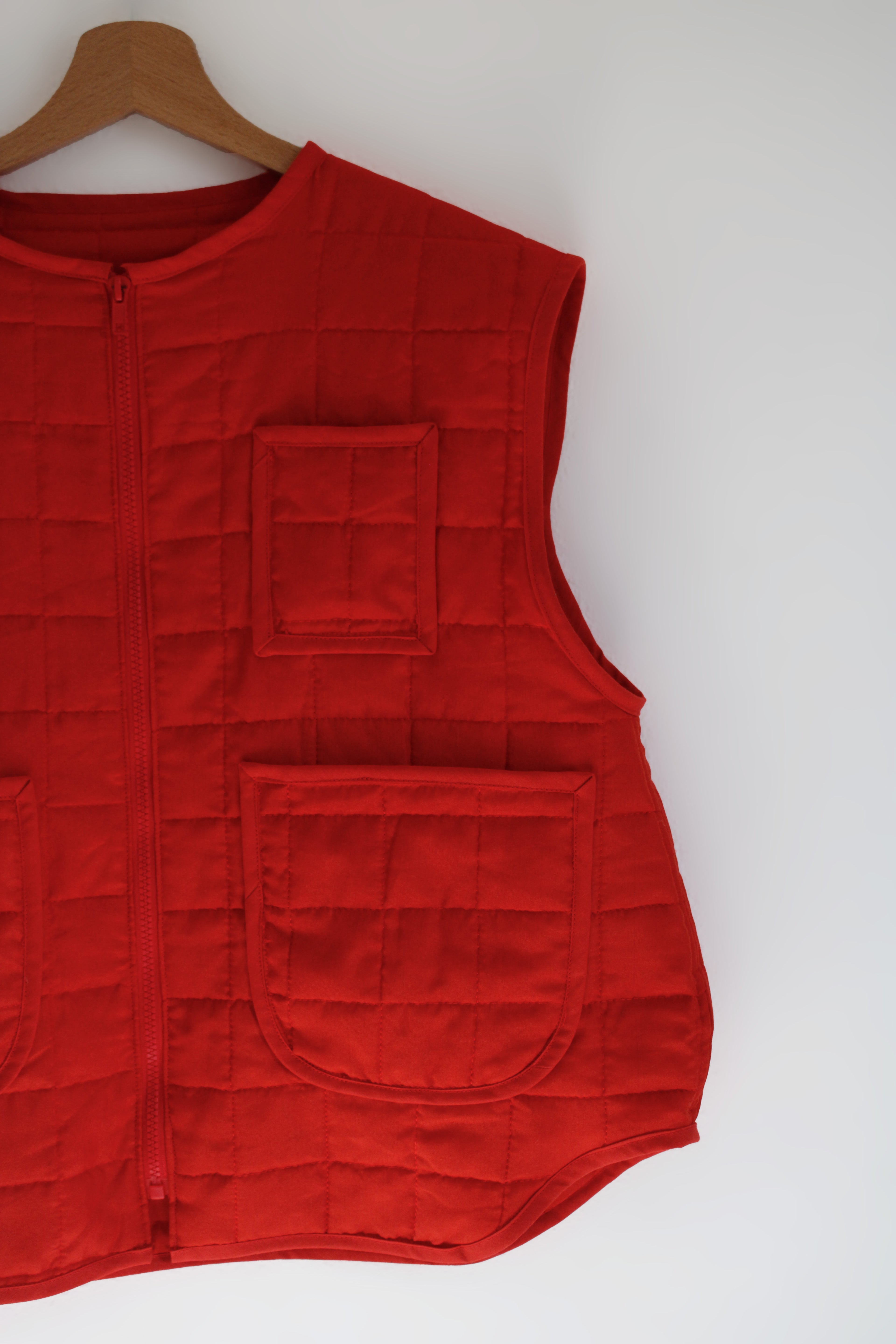 La Veste Sans Manche Orange