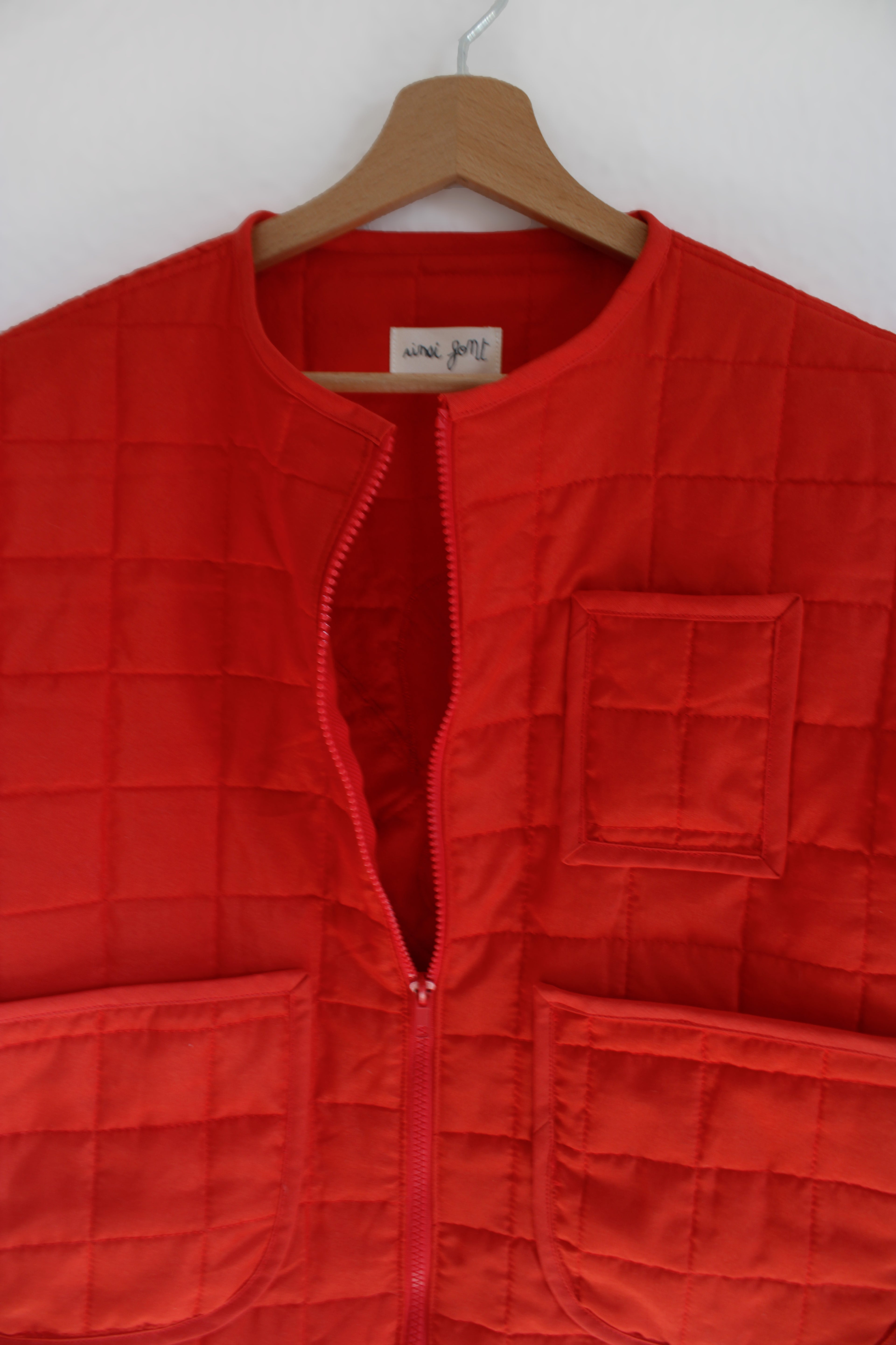 La Veste Sans Manche Orange