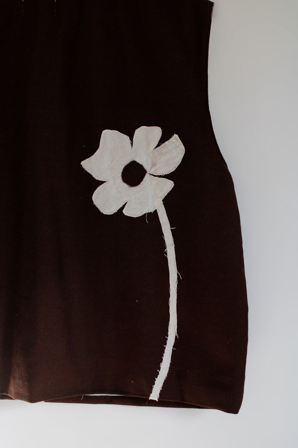 La Veste sans manches Marron